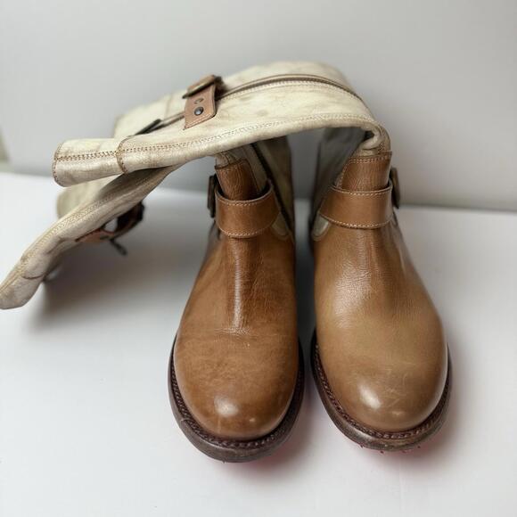 Bed‎ Stu Gogo Lug Sole Mid-Calf Boots Buckle Leather Women's Sz 8 MSRP $345 - Picture 5 of 9